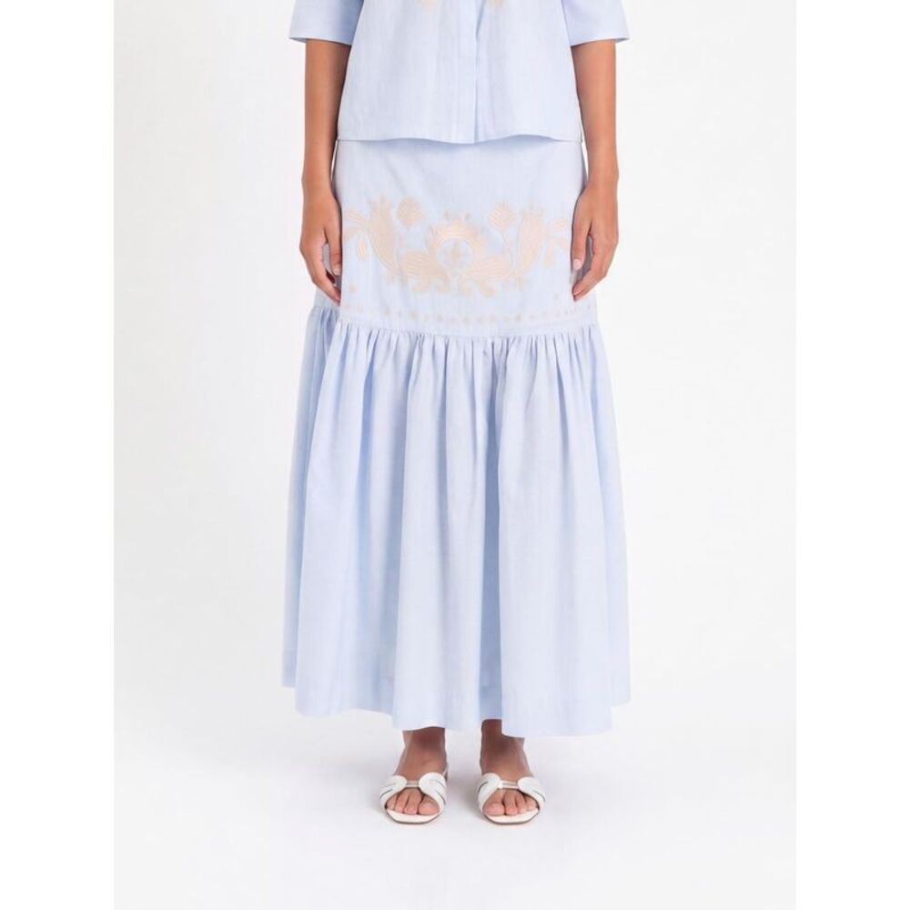 Actitude Twinset Skirt Woman Sky Blue